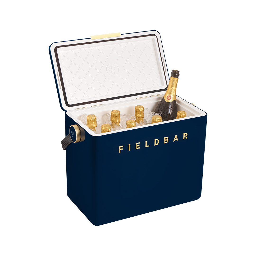 Cooler Box Set & Bottle / Sea Boat Blue